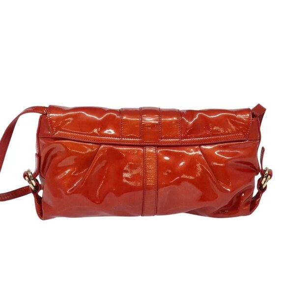 BVLGARI Shoulder Bag Enamel Red Gold Auth 124694 - Picture 2 of 16